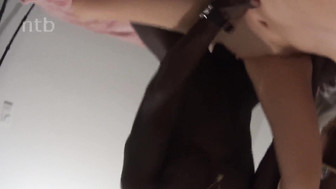 Hung black bull fucks white MILF bareback