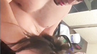 That sexy white wife enjoyed two big black cocks while her hubby was filming