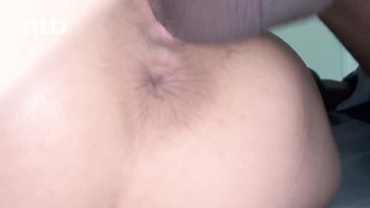 Hung black stud bangs that tight white pussy bareback and balls deep