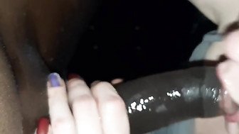 Sloppy deepthroat BBC sucking