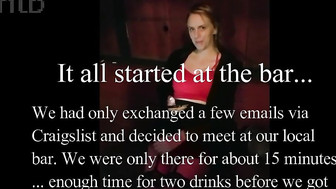 Cuckold white couple met hung black bull in a bar