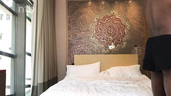 Masked cuckold wife gets fucked by tall black man