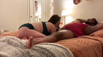 White girl gets fucked by big man