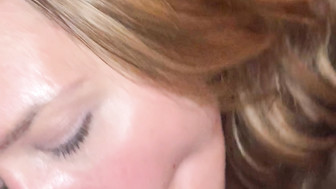 She swallows the dick whenever she's ready