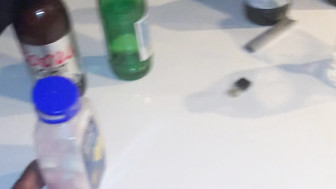 She swallows the dick whenever she's ready