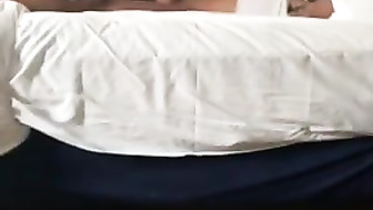 Husband watches his wife sucking big black cock in hotel part 1