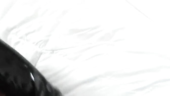 Black stud fucks that white pussy and leaves messy creampie