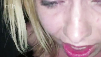 Cuckold hubby shares his beloved blond wife with hung black stud