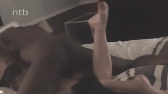 Busty brunette met her black lover in a motel