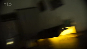 Freshly married redhead fucks her first BBC while her husband was filming