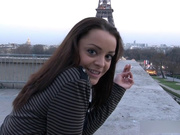 French girl fucking American tourist in Paris