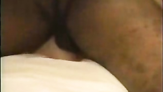 Sexy wife gets double black creampie and husband cleans