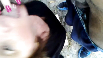 Hot outdoor sex with Big black cock