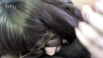 Sexy white babe gets all her holes drilled and filled by her hung black lover