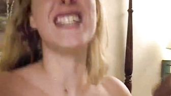 Blonde Cuckolding Hotwife Fucked And Creampied By Three BBC