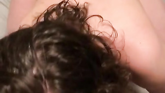 Sloppy deepthroat oral pleasure