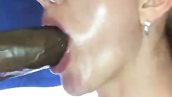 She look really pretty sucking this bbc