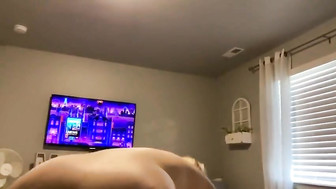 Thick Blonde Bounces on Big Black Dick