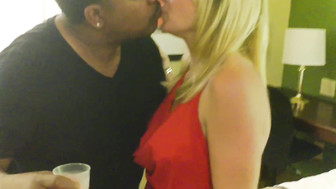 Sexy white wife enjoys that big black cock and gets creampie on her firm ass