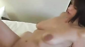 Wife blows bull and uses cum as lube to fuck hubby