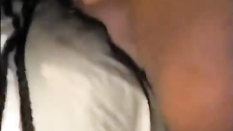 Chubby blonde fucked by black bulls