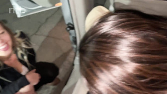 White babe and her ebony girlfriend share and fuck that huge white dick