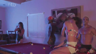 Horny MILFs was having wild sex party with hung black studs and thick black sticks