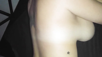 Cuckold white MILF loves hubby's fat dick is in her mouth while BBC fucks her