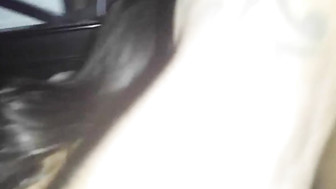 Cuckold white MILF loves hubby's fat dick is in her mouth while BBC fucks her