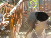 Her hubby watched and jerked while filming