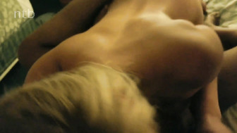 Busty cuckold white wife fucks that big dick with her ebony girlfriend