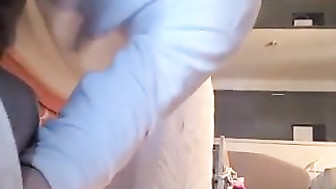 Cuckold white mom taking backshots from two bbc bulls