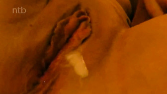 BBC leaves nice and thick deposit into cuckold redheads shaved pussy