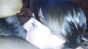 Hubby films his wife with her first black cock