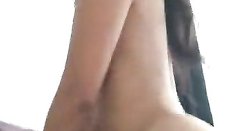 asian ridding White dick