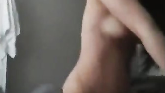 asian ridding her white bf