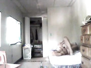 Landlady calls round to collect the rent again.