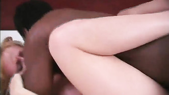 Cuckold blonde wife gets stuffed and hubby cleaned her pussy