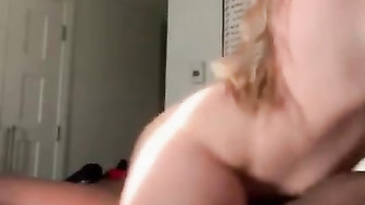 PAWG blonde Rides Black cock