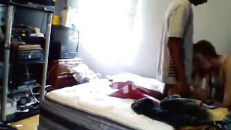 White girl with her black boyfriend