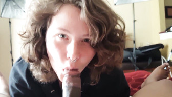 Redhead with big boobs gets her BBC for the first time