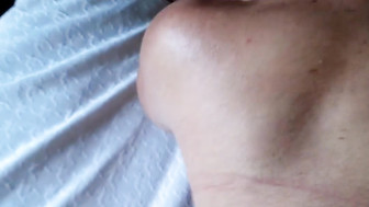 Redhead white MILF sucks BBC off and gets creampie in her ass