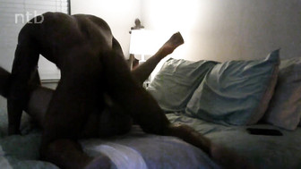 Busty white wife was wearing tight dress and high heels for her hung black lover