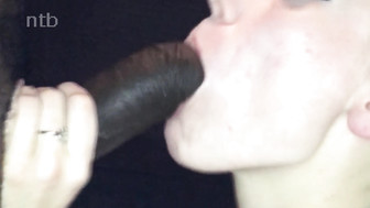 Skinny blond white babe fucks BBC and gets tons of warm cum on her face