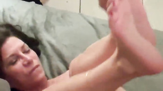 Hubby shares sexy wife with  another young stud .