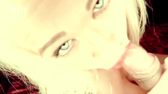 Hot busty MILF in black lingerie loves BBC