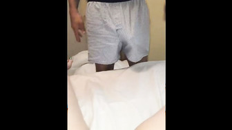 hotwife spread legs fo bareback action