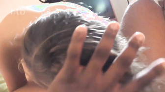 Shy white girl first time