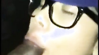 Pretty Asian girl very nice blowjob