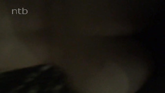 Amazing blonde with big tits blacked